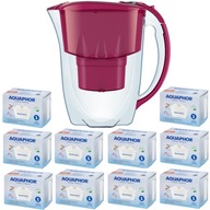 Aquaphor Ametyst džbán 2,8 +10 vložiek, čerešňa