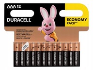 DURACELL LR3 AAA R3 alkalická batéria 12 ks