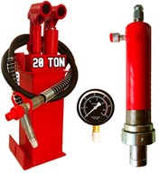 20T HYDRAULICKÉ ČERPADLO VALEC MANOMETER TLAČ