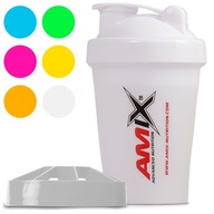 SMALL AMIX SHAKER - 400 ml 6 FARIEB BIELA ​​Kompaktný, s odmerkou a sitkom