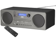 JVC RD-E861B-DAB CD BT DAB+ FM AUX USB rádio prehrávač Čierna a šedá