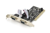 COM radič DIGITUS PCI 2xRS-232/COM, Low