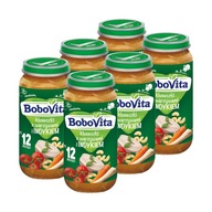 BoboVita Jr Zeleninové/morčacie knedle SET 6x250g