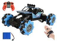 TWISTER AUTO NA DIAĽKU OVLÁDANÉ GESTMI MODRÉ RC AUTO 2v1 ZA DARČEK