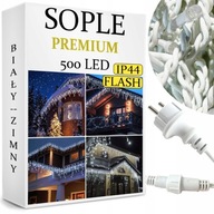 SOPLE 500 LED VONKAJŠIE LAMPY IP44 TRVALÉ + BLESK