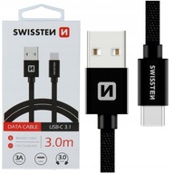 SWISSTEN USB - USB-C nabíjací kábel 3m