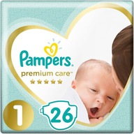 Plienky Pampers Premium Care 1 (novorodenecké), 2-5 kg,