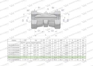 Inch AA 1" hydraulický konektor BSP Waryński