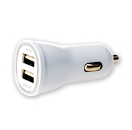 NABÍJAČKA DO AUTO 2X USB 5V 1A/2,1A BIELA