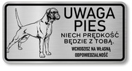 Pozor Dog Nerezová doska Pitbull