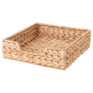 IKEA CISSAN prírodný držiak na obrúsky tkaný košík HYACYNT NA VODU 23x23cm BOHO