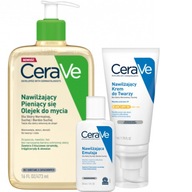 CeraVe Set Hydratačný krém SPF50 Oil Cleanser