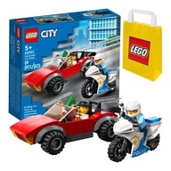 Policajná naháňačka na motocykli LEGO City. 60392