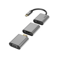 HAMA ADAPTÉR PREMIUM USB C - miniDP+HDMI+VGA