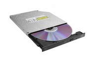 Vnútorná 9,5 mm DU-8AESH Ultra tenká DVD SATA napaľovačka, čierna
