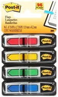 Post-it záložky Šípky 12x43mm 4 farby 96 ks