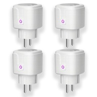 4x Smart Socket Controlled Socket Google Alexa Tuya WiFi 16A 3600W