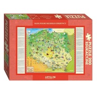 Puzzle pre deti Poľsko mapa Poľska