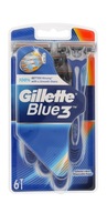 Gillette Blue 3 jednorazový holiaci strojček 6 ks.