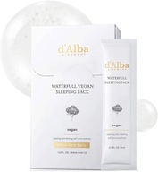 d'Alba Waterfull Vegan Sleeping Pack Nočná maska ​​s bielou hľuzovkou 48 ml 12ks