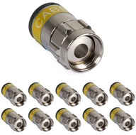 10x F Plug Connector Samosvorný Cabelcon eFka RG6