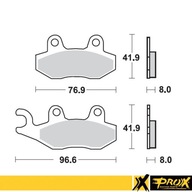 PROX BRZDOVÉ DESTIČKY KH135 / KH214 PREDNÉ YAMAHA YZ 125/250 '90-97