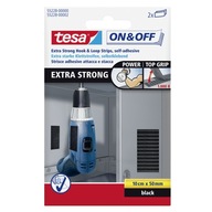 Tesa Extra STRONG suchý zips 10x5 cm čierny x2