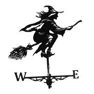 Witch Hat Weathervane Fence Mount Weather