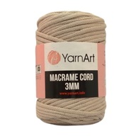 YarnArt Macrame Cord 3mm - 768 - béžová