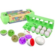 PUZZLE MONTESSORI PUZZLE TVARY VAJÍČKA SORTER