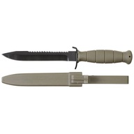 Glock MFH Outdoorový nôž olivová čepeľ s pílkou