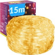 DLHÁ LED SVIETIDLO KMEN VONKAJŠIE TEPLÁ FARBA 15m 230V