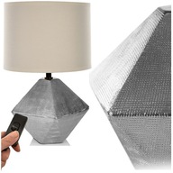 MODERNÁ STOLNÁ NOČNÁ LAMPA GLAMOUR SILVER GLAMOUR PRE E14