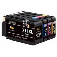 4x 711 XL ATRAMENT PRE HP DESIGNJET T120 T125 T130