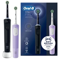 Elektrická zubná kefka Oral-B Vitality Pro D103 Duo Black and Violet