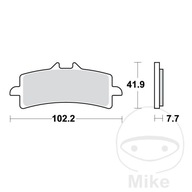 Predné brzdové platničky TRW MCB792SRT Suzuki