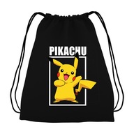 BATOH Bavlnené vrece BLACK PIKACHU Rôzne vzory