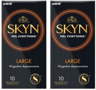 Unimil SKYN LARGE bezlatexové kondómy, väčšia veľkosť XL, 20 ks.