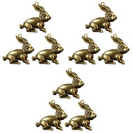 Kovové prívesky Zodiac Rabbit Charms na tašky 9 ks