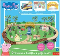 Drevený vláčik Peppa Pig s elektrickým vláčikom 65 kusov Hasbro