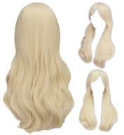 DLHÉ BLOND VLASY Parochňa BARBI CURL OFINKA PRE DETI NA KARNEVALOVÝ PLES