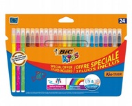 Fixky BIC KID COULEUR FLUO 24 farieb