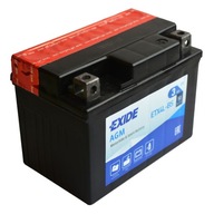 EXIDE ETX4L-BS / YTX4L-BS 12V 3Ah 50A AGM P+