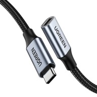 Predlžovací kábel USB-C 3.1 Gen2 UGREEN US372, 4K, 100W, 0,5 m (čierny)