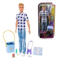 Mattel Barbie kempingová bábika Ken + príslušenstvo HHR66