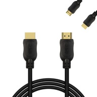 SILNÝ KÁBEL HDMI - HDMI ETHERNET 4K FHD ZLATENÉ 10M HD PRIPOJENIE