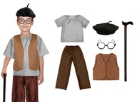 OUTFIT GRANDPA CHICK BERET OLD MAN 116-128 6 kusov