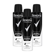 SET 3X REXONA PÁNSKE ČIERNO+BIELE ODEVY ANTIPERSPIRANT 150ml