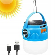 SOLAR CAMPING LAMP VODEODOLNÁ POWERBANK 2V1