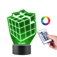 Stolná lampa Rubik's Cube soška PLEXIDO